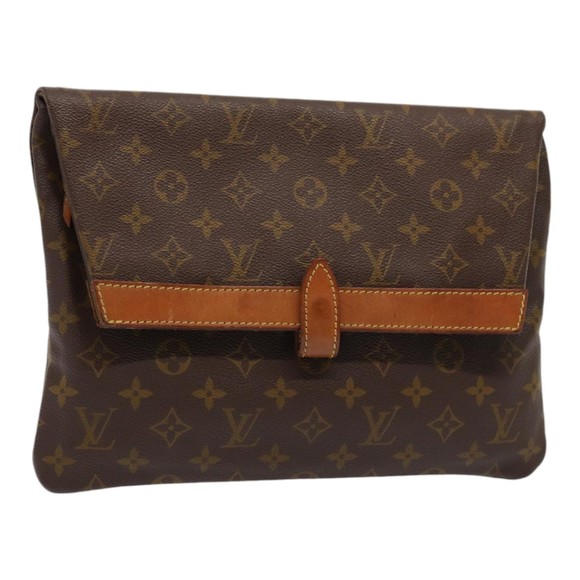 LOUIS VUITTON Monogram Pochette Priant Clutch Bag M51805 LV Auth 87133 - Picture 1 of 16